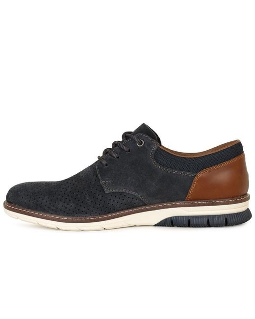 Rieker Blue Baxter Casual Lace Up Shoes for men