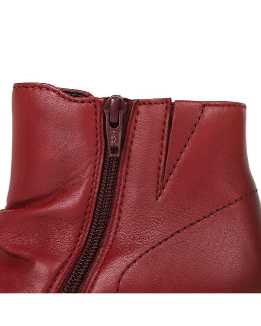 Gabor Red Jenna Ankle Boots