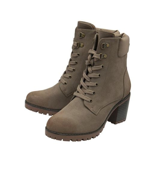 Lotus Brown Gene Ankle Boots