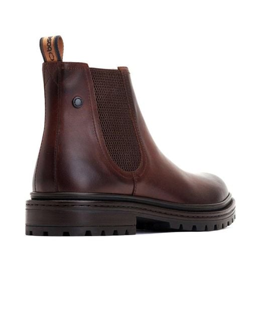 Base London Brown Walsh Chelsea Boots Leather for men