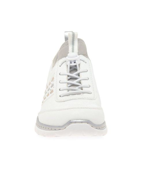 Rieker White Miracle Trainers /Metallic Combi