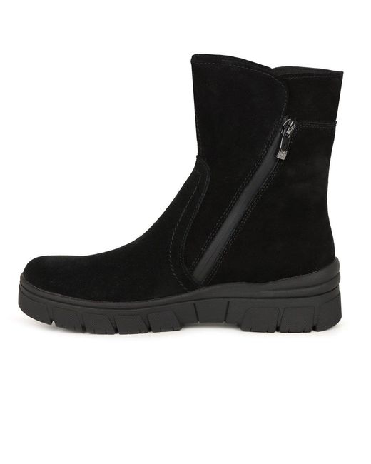 Caprice Black Sara Ankle Boots