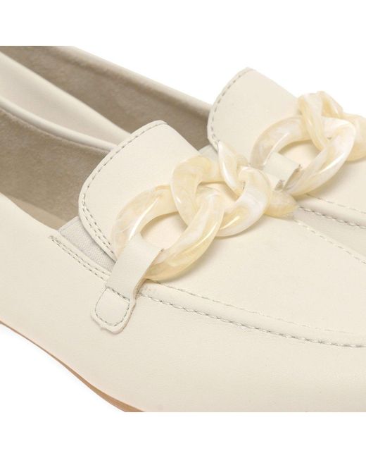 Remonte White Flume Loafers