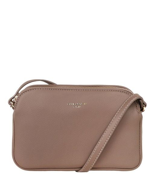 David Jones Brown Toulouse Messenger Bag
