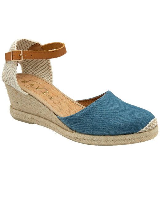 Ravel Blue Rhea Espadrille Wedges
