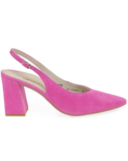 Paul Green Pink Willa Open Court Shoes
