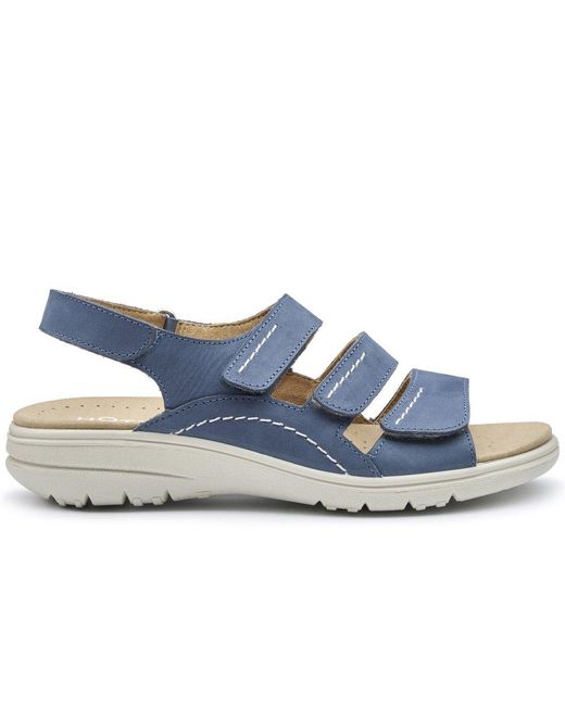 Hotter Blue Abigail Wide Sandals