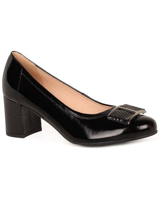 Bioeco Black Daphne Court Shoes