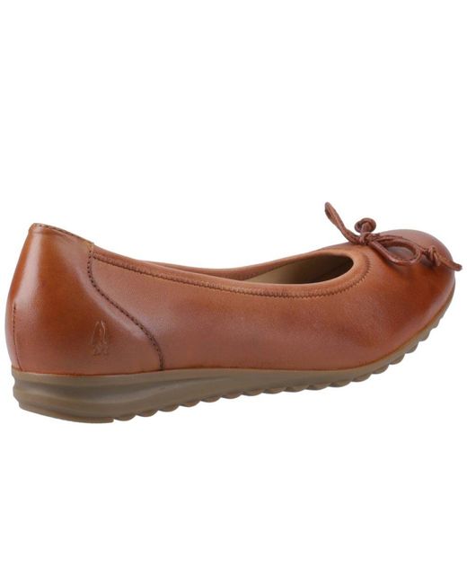 Hush Puppies Brown Lucille Bow Ballerina Shoes