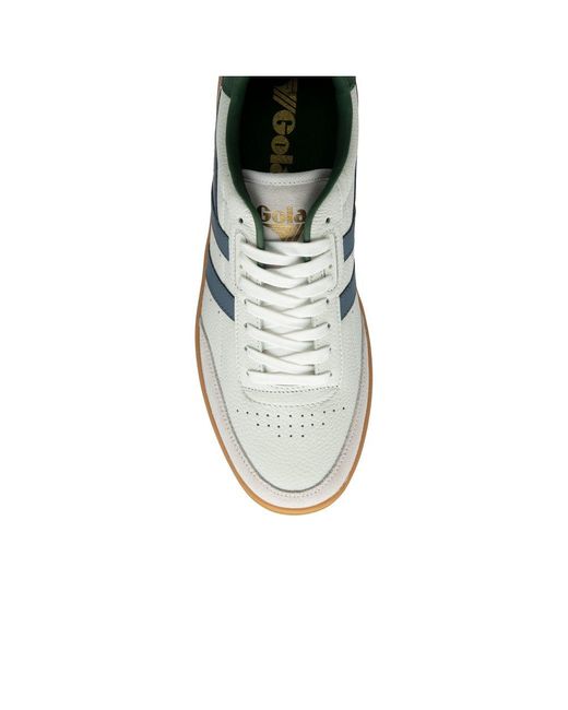 Gola White Contact Leather Trainers for men