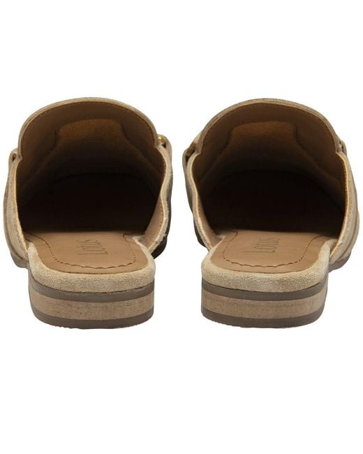 Lotus Brown Taylor Backless Loafers