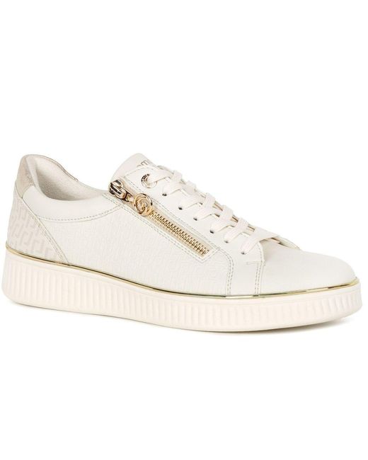 Remonte White Patter Trainers