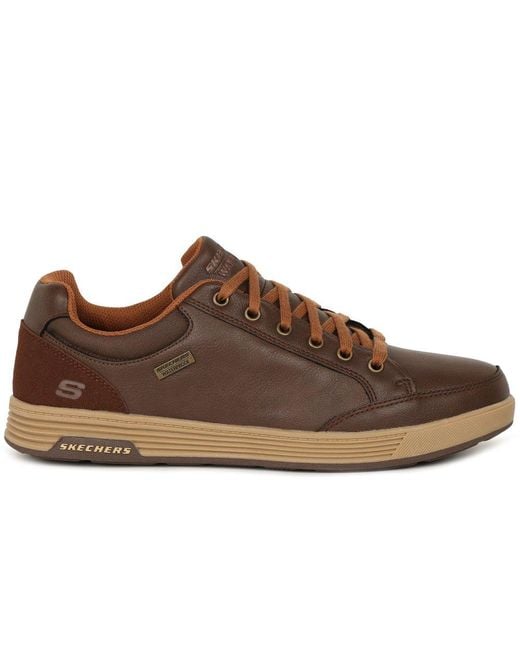 Skechers Brown Cavell Sparkman Wpf Trainers for men