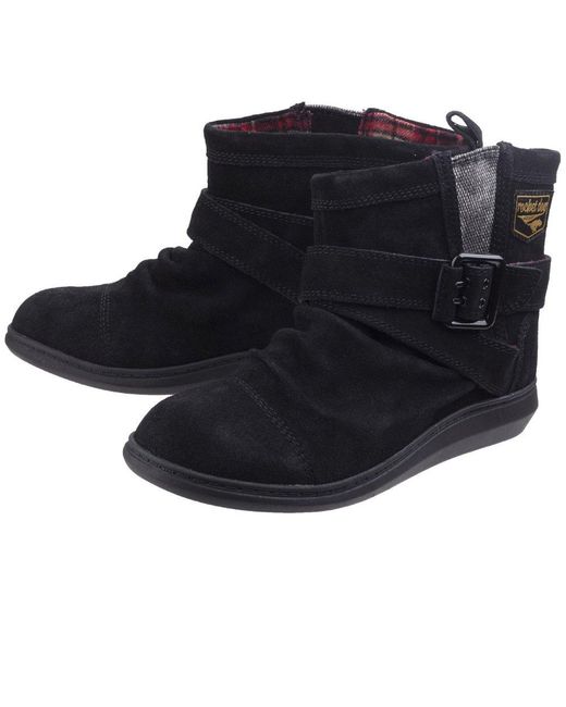 Rocket Dog Black Mint Ankle Boots