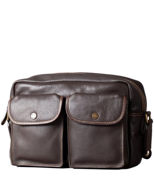 Lakeland Leather Brown Kelsick Leather Messenger Bag
