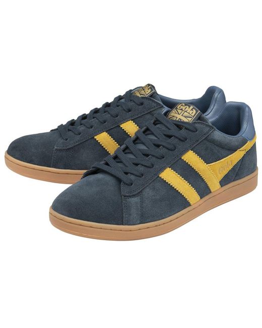 Gola Blue Equipe Ii Suede Trainers Size: 7 for men