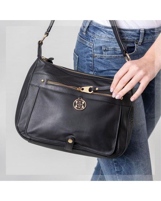 Lakeland Leather Cartmell Ii Leather Shoulder Bag in Blue Lyst Canada