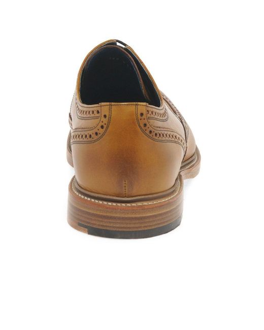 Barker Brown Men's Leather 'bailey Ii' Wing Tip Brogues for men