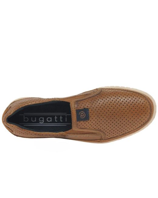 Bugatti Brown Bass Slip On Shoes for men
