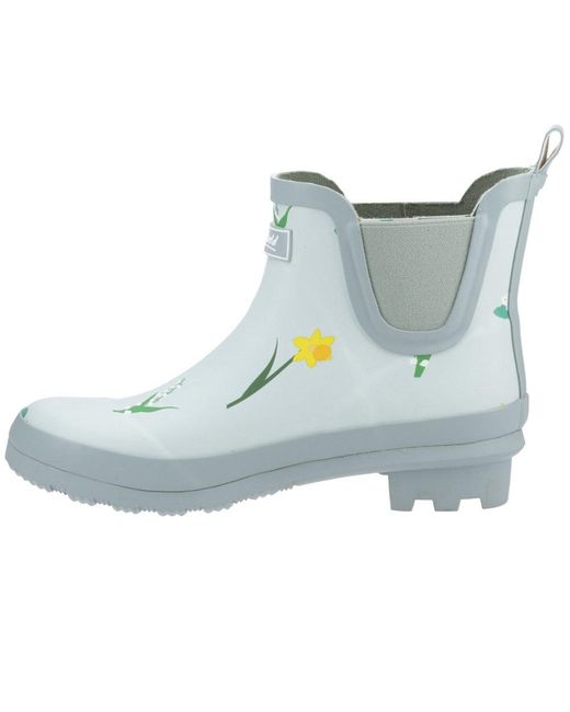 Cotswold Blue Wildflower Ankle Wellingtons