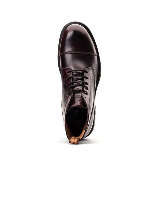Base London Brown Boulton Toe Cap Boots for men