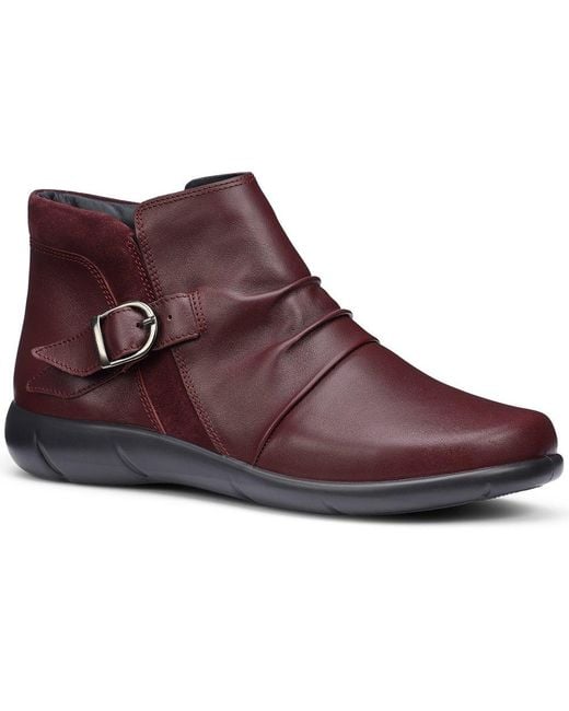 Hotter Brown Bramley Wide Fit Ankle Boots