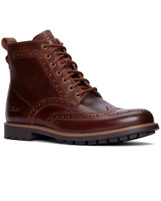 Clarks Westcombe Limit Boots in Brown for Men | Lyst Australia