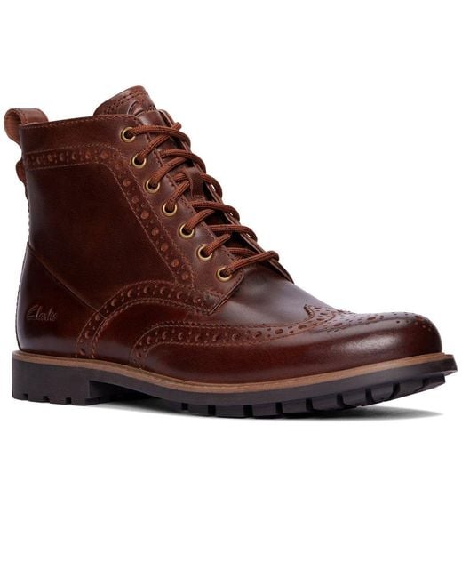 Clarks Westcombe Limit Boots in Brown for Men Lyst Australia