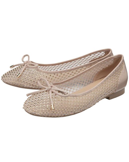 Lotus White Americas Ballet Pumps