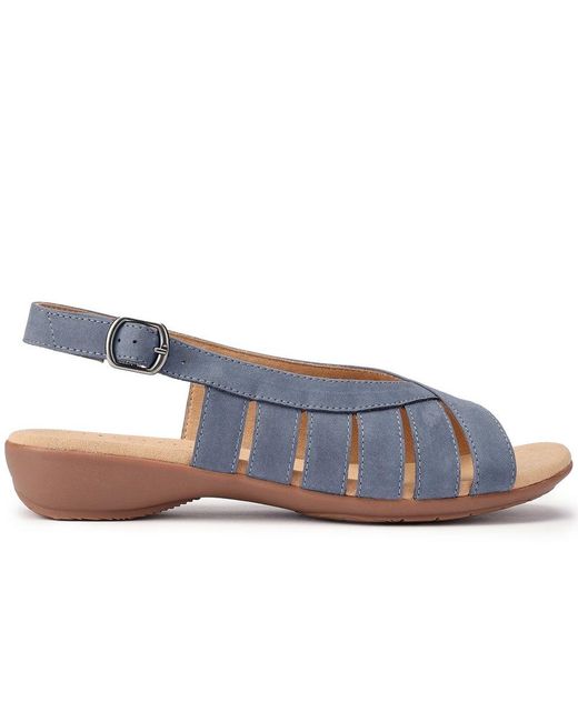 Hotter Blue Sundown Wide Fit Sandals