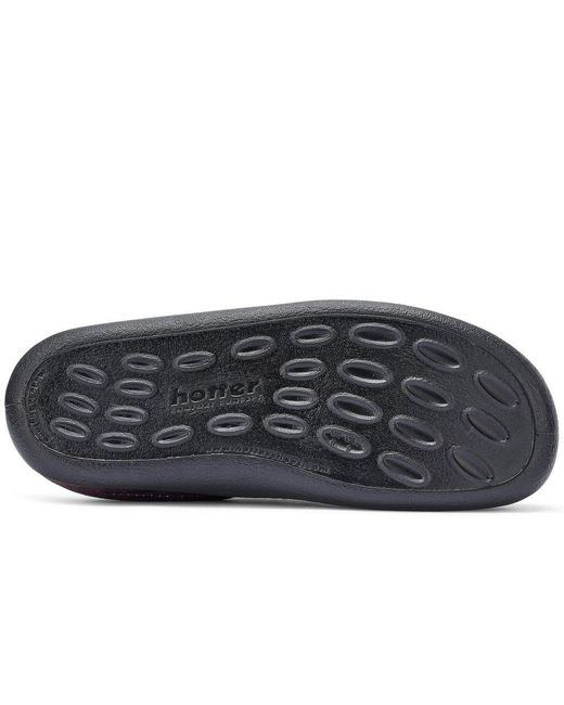 Hotter Purple Slide Slippers for men
