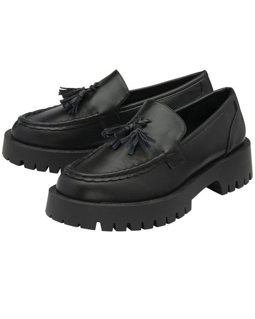 Ravel Black Ord Chunky Loafers