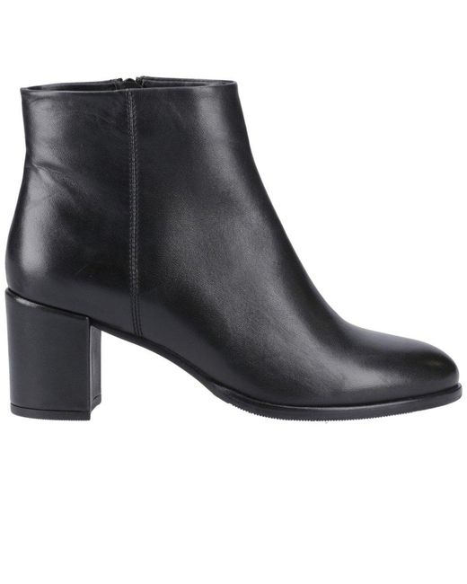 Hush Puppies Black Claridy Ankle Boots