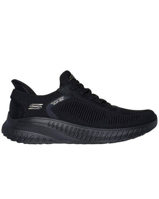 Skechers Black Bobs Sport Squad Chaos Wide
