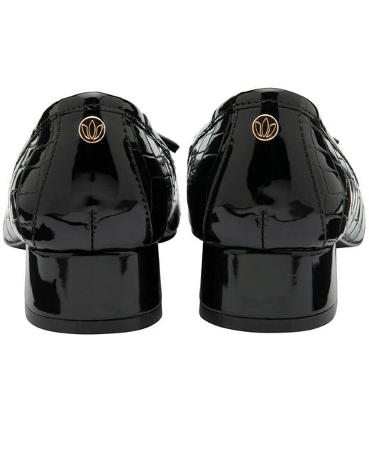 Lotus Black Rush Ballet Pumps