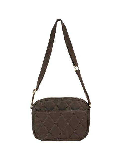 Barbour Brown Quilted Crossbody Bag
