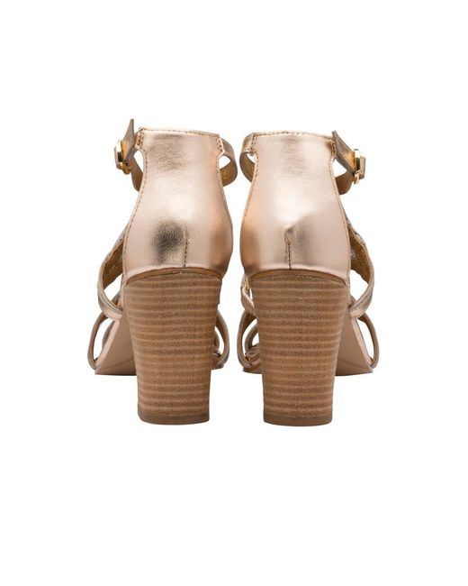 Ravel Metallic Coreen Heeled Sandals