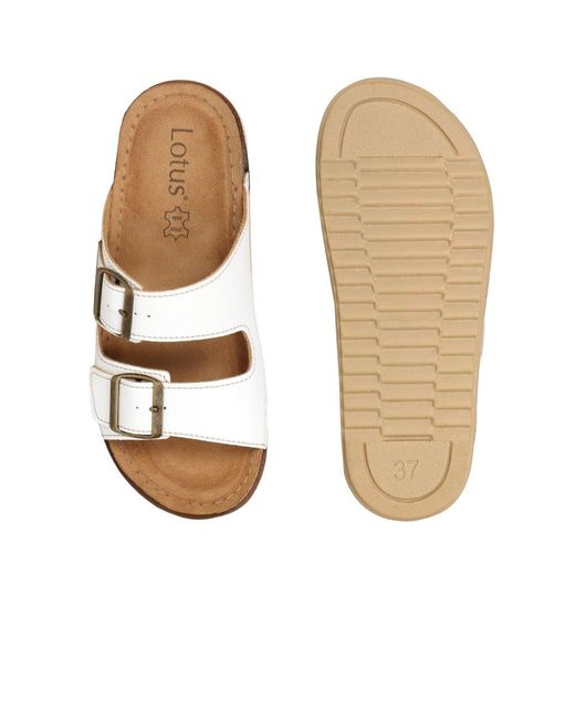 Lotus Brown Trento Sandals
