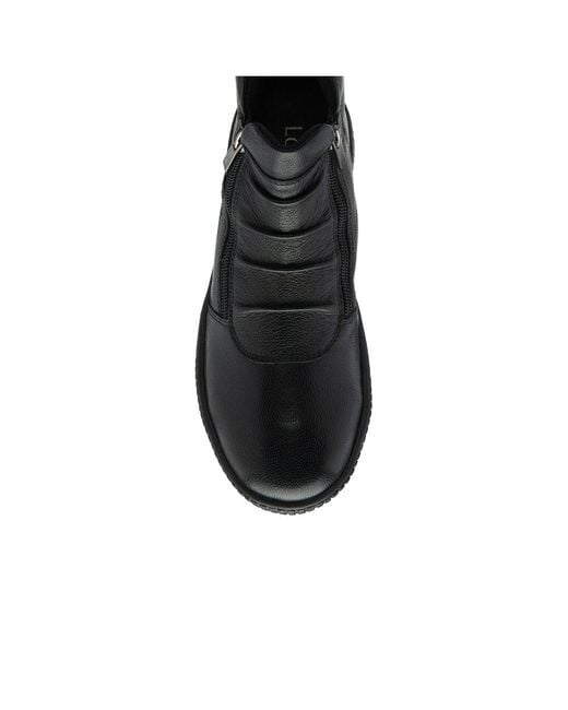 Lotus Black Atlanta Ankle Boots