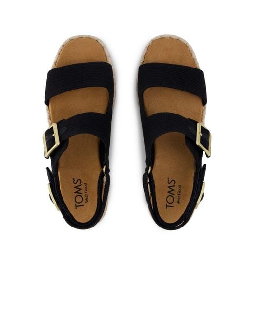 TOMS Blue Giana Flatform Sandals