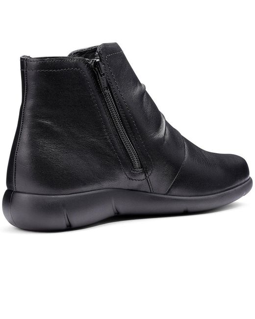 Hotter Black Astley Ankle Boots