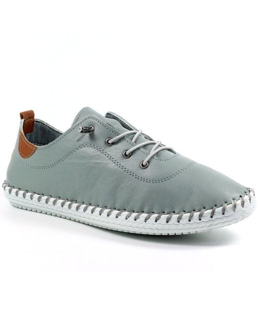 Lunar Gray St Ives Plimsoll Trainers