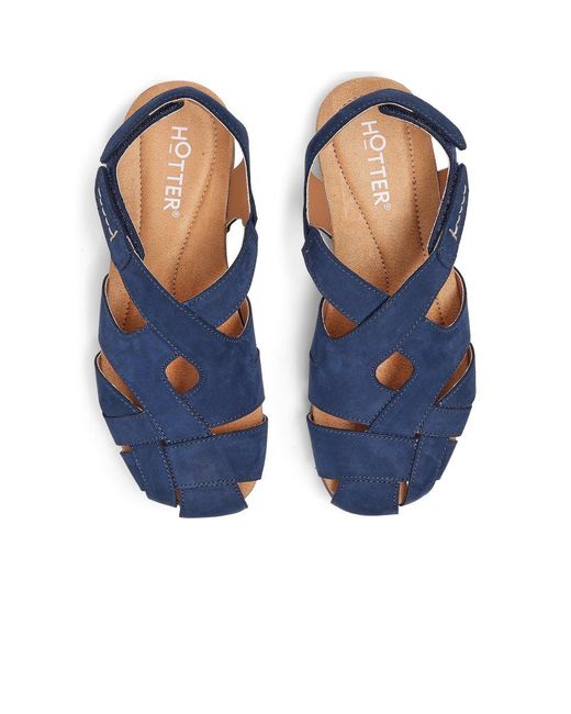 Hotter Blue Carpa Extra Wide Sandals