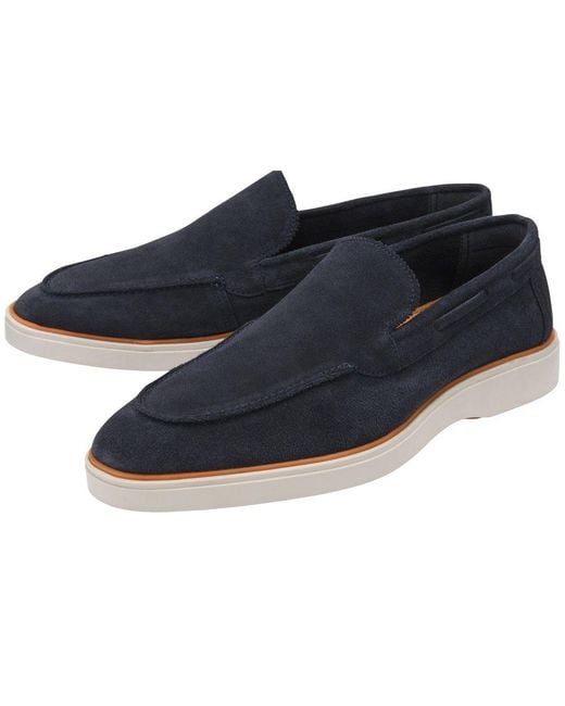 Frank Wright Blue Simmons Ii Loafers for men