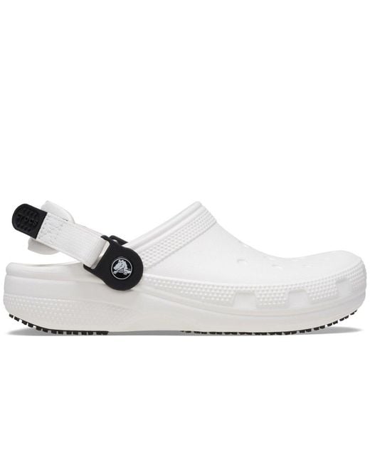 CROCSTM White Classic Work Clogs for men