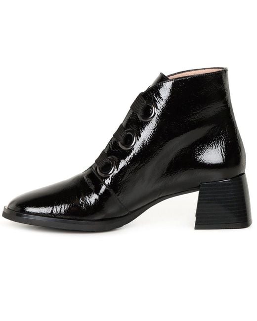 Hispanitas Black Milan Lace Ankle Boots
