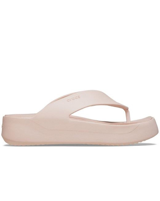 CROCSTM Pink Getaway Platform Flip Sandals