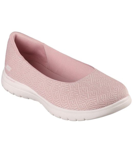 Skechers On-the-go Flex Cherished Slip On Shoes in Pink | Lyst Canada