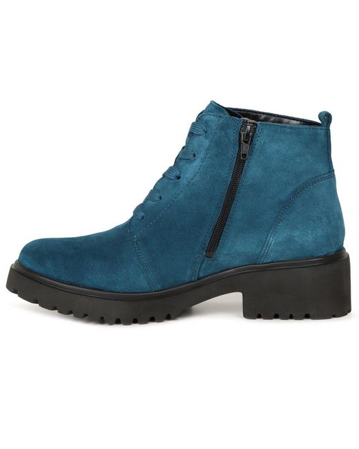 Waldläufer Blue Lucille Ankle Boots Colour: Petrol (Largo)