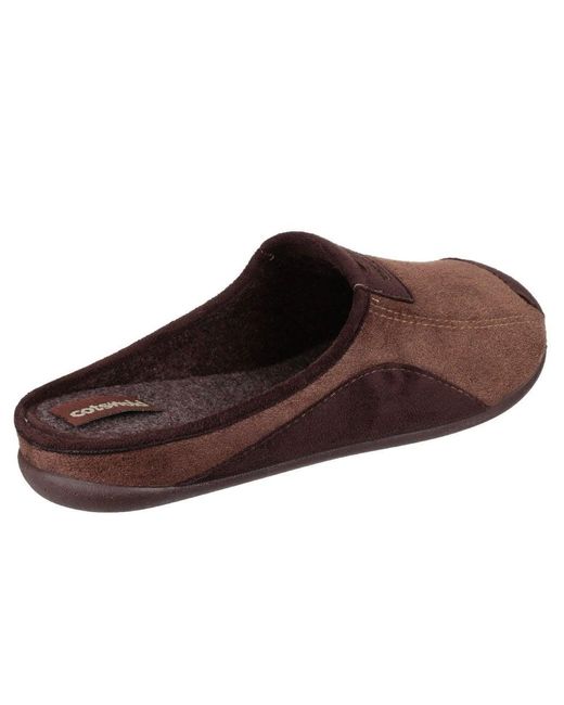 Cotswold Brown Westwell Slippers for men